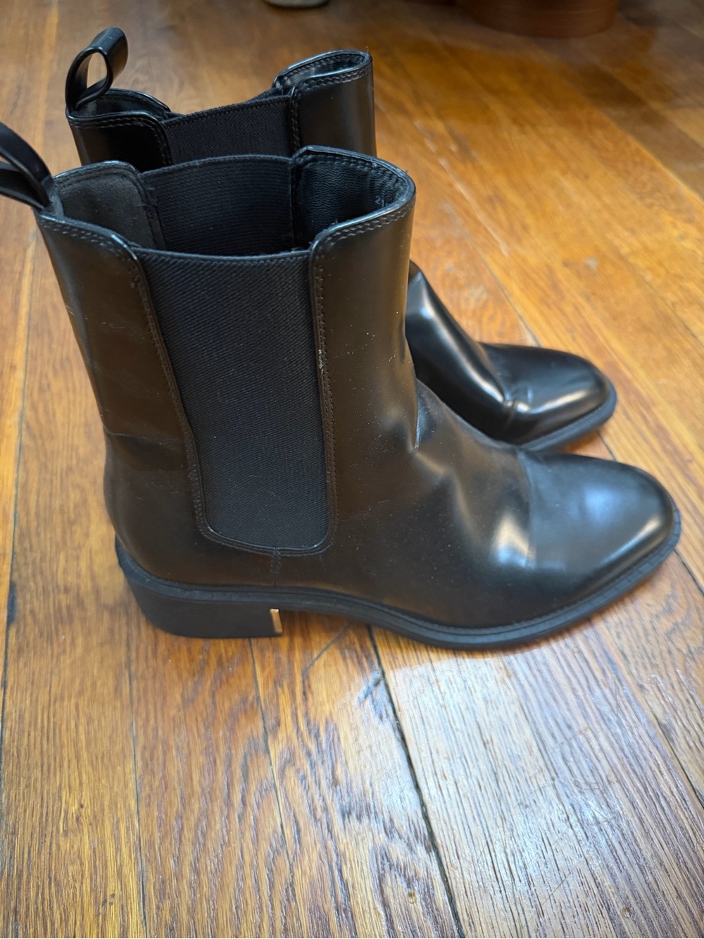 Zara Black Chelsea Ankle Boots - Women's Classic Pull-On Boot